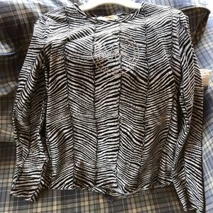 Michael Kors with Rhinestone Logo Top 🦓